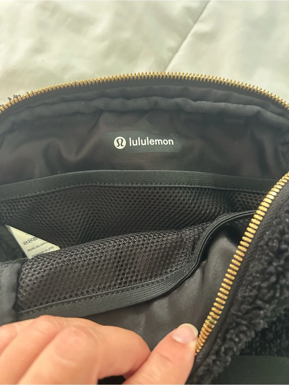 lululemon athletica Black Sherpa Belt Bag